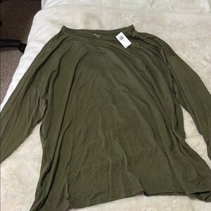 Olive Green Women's Top